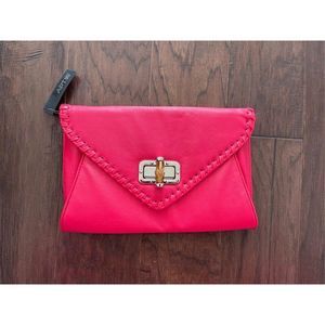 Hot Pink Envelope Clutch